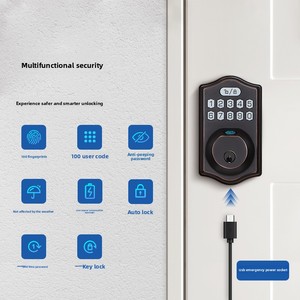 Cerradura Inteligente Silenciosa de Aleación de Zinc de Fábrica con Almacenamiento en la Nube para Múltiples Métodos de Desbloqueo para Puertas de Seguridad de Aleación de Aluminio - Product Image 3