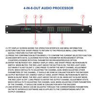 Ipalead-Procesador de audio digital DSP de 96K, módulo de gestión de altavoces, interpretación simultánea para sistemas de Conferencia