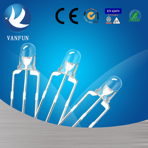 Vanfun Thiết Kế Mới 3Mm RGB <span class=keywords><strong>LED</strong></span> Diode Nước Rõ Ràng Ống Kính Lỗ Gắn 5V Max Xếp Áp Chung Cathode Cho Đèn Giao Thông - Product Image 6