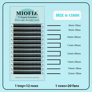 Extensions de cils en forme de YY, nouvelle qualité supérieure, deux pointes, tissées à la main, courbure C/D, naturelles, douces et légères, <span class=keywords><strong>pour</strong></span> le <span class=keywords><strong>maquillage</strong></span> (vente en gros) - Product Image 6
