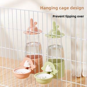 Botella de Agua y Bebedero <span class=keywords><strong>para</strong></span> Conejos, Cobayas, Hurones y Erizos - Silencioso, Gran Capacidad, Recarga Automática, 600 ml - Product Image 4