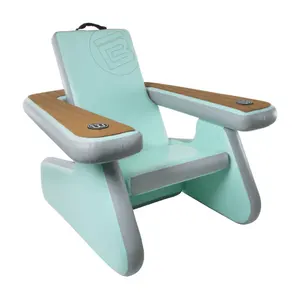 Inflável Floating Water Mats Dock Chair/Inflável Natação Lounge Chair/Drop Stitch Lounge Suite Inflável Chair