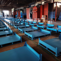 AOCHEN Boîte de rangement pliable en acier industriel personnalisée Conteneurs métalliques Cage logistique de stockage en entrepôt Cage de fret en vrac