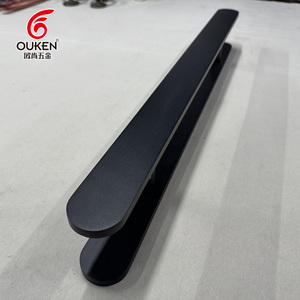 OUKEN Fábrica Venta caliente Clásico Estilo antiguo Acero inoxidable Arena Negro <span class=keywords><strong>Manija</strong></span> de la <span class=keywords><strong>puerta</strong></span> para cuarto de ducha, <span class=keywords><strong>Manija</strong></span> de la <span class=keywords><strong>puerta</strong></span> de vidrio del baño - Product Image 2