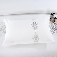Ensemble de literie complet pour lit Queen, ensemble de literie brodée pour hôtel, ensemble de draps pour lit Super King avec housse de couette en coton biologique pour toutes les saisons