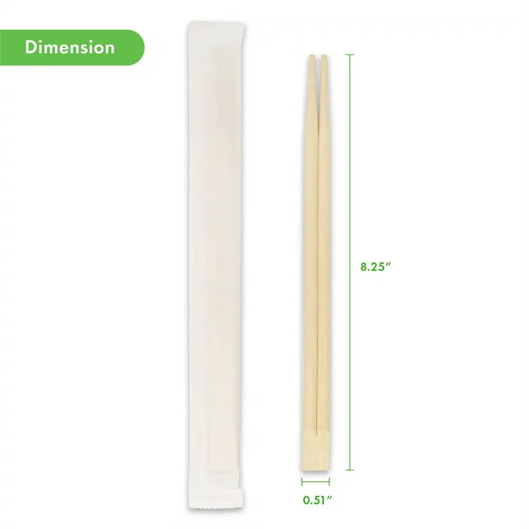 Bambus Disposable Twin Custom Logo Manufacturers Japanese Natural High Quality Bulk Bamboo Chopsticks For Supermarket Sale