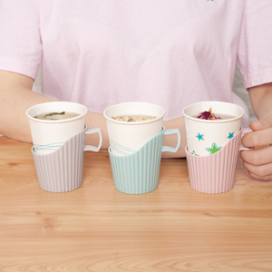 Customized Plastic Cup Holder Disposable Paper Cup Holder Thickened Heat Insulation And Anti Scald Toilet Paper Cup Sleeve