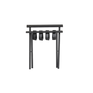 MILENYUM LR-S-002 Moderno Soporte de Equipaje de Acero con Recubrimiento de Polvo Negro, Estante Metálico Plegable para Habitación de Hotel, Dormitorio, Sala de Estar - Product Image 4