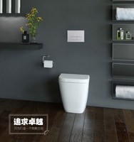 Panneau de réservoir de toilette à bouton poussoir de remerciement de l'eau plaque de chasse blanche pour réservoir dissimulé