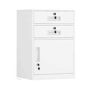 Thiết kế hiện đại có thể khóa và có thể điều chỉnh sắt bàn tủ hồ sơ với hai ngăn kéo cho văn phòng trường học - Product Image 1