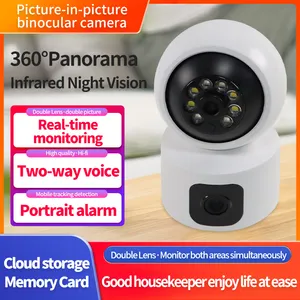 2024 4MP 10x Zoom Double Lens Room Wireless Surveillance Camera Remote Control IR Night Vision