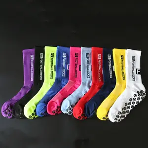KANGYI Custom Made FS Tape Design Mens Grip Bottom Football Futsal Soccer Sports Socks Meias Sports Socks