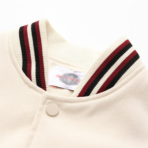 Chaqueta de Cuero PU con Bloques de Color y Parches, Mangas con Bordado Intrincado de Letras, Estilo Americano Casual de Calle para Hombre, Otoño - Product Image 2