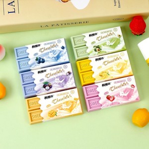 Gomma da Cancellare Ecologica a Forma di Gelato alla Frutta, Design Quadrato, per Bambini, Materiale da <span class=keywords><strong>Disegno</strong></span>, Premio Scolastico, Regalo, Astuccio - Product Image 2