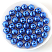 Blinginbox Haute Qualité Standard 3-20mm Perles Blanches Couleurs Populaires Perles Rondes En Plastique Avec 1 trou pour Robe De Mariée