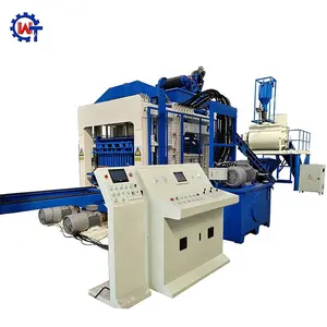 WANTE-maquinaria de gran capacidad QT10-15, línea de producción automática de bloques de hormigón, equipo de fabricación de bloques