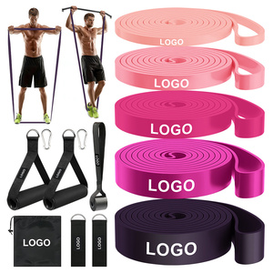 Bandas de Resistencia Personalizadas con Logotipo, Bandas de Látex de Alta Resistencia para Entrenamiento de Fuerza en Gimnasio, Estiramiento, Crossfit, Ejercicio en Casa - Product Image 3