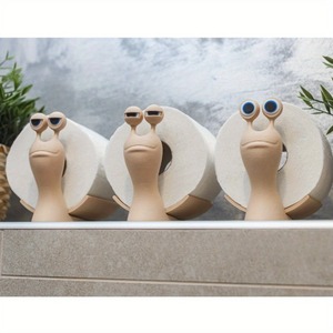 Divertente Portarotolo di Carta Igienica a Forma di Lumaca in Plastica Moderna per Bagno e Camera da Letto - Product Image 2