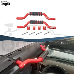 Joryee OEM - Barra Antivuelco Delantera de Aleación de Aluminio Negra y Roja con Agarre para <span class=keywords><strong>Ford</strong></span> <span class=keywords><strong>Bronco</strong></span> 2021 2022 <span class=keywords><strong>2023</strong></span>, Accesorio de Tuning para Automóviles - Product Image 1