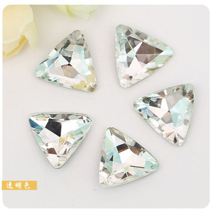 Strass triangulaires de 6 à 23 mm, 16 facettes, qualité A, pour coques de téléphone, accessoires de bijouterie - Product Image 2
