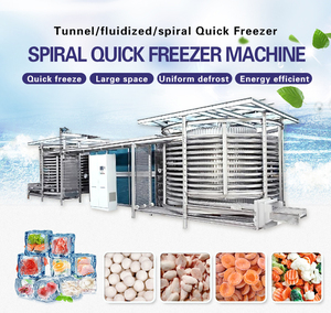 Machine de surgélation rapide IQF, congélateur à choc, congélateur spirale, congélateur Humberg, congélateur spirale simple pour homard et crevettes - Product Image 5