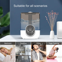 Humidificateur d'air ultrasonique 5L, humidificateur à brume à 3 vitesses, minuterie 2/4/8H, humidificateur à faible bruit avec huiles essentielles et aromathérapie