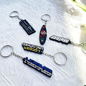 Porte-clés mignon en forme de dessin animé, porte-clés personnalisé en silicone souple 3D, porte-clés en PVC de qualité supérieure, accessoires de dessin animé et d'anime - Product Image 6