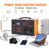 Station d'énergie solaire mobile 720Wh 500W à onde sinusoïdale pure avec MPPT pour l'éclairage de fêtes de mariage et l'alimentation directe d'événements