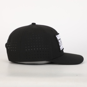 Gorra de Mezclilla Perforada con Corte Láser de 6 Paneles de Alta Calidad, Bordado Personalizado, Estilo Plano, Informal de Invierno, Deportiva de Verano para Exteriores - Product Image 4