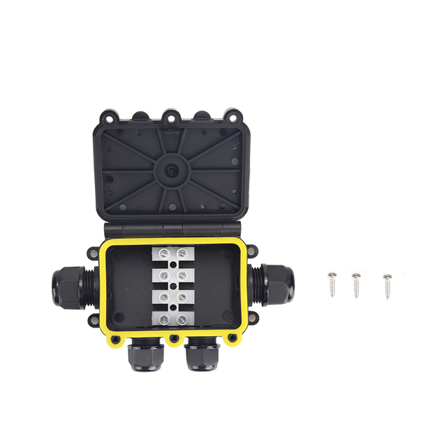 Cable Protection IP68 3 Wires Waterproof 32A/400V -40 to +105 Connector Terminal Junction Box for Outdoor Lighting