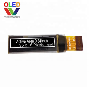 0.<span class=keywords><strong>84</strong></span> "0.<span class=keywords><strong>84</strong></span> inch màu trắng loại 14 pin 96x16 độ phân giải màn hình OLED giao diện I2C UG-9616TSWBG01 OLED hiển thị hiển thị - Product Image 6