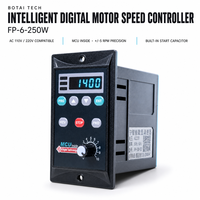 Régulateur de vitesse compact à montage sur panneau Palo pour moteur monophasé AC220V 6-250W, contrôleur de vitesse réglable, protection IP20