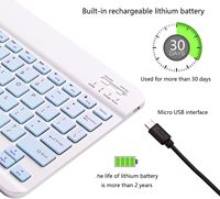 Teclado inalámbrico Bluetooth delgado y recargable con logotipo personalizado, 78 teclas, ABS, para iMac A1314