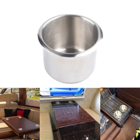 Porte-gobelet encastré en acier inoxydable, plateau pour boissons, pour camping-car, caravane, yacht, bateau, fourgon aménagé, support de boisson encastré