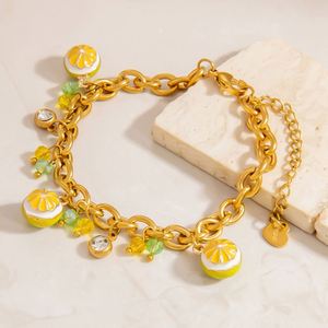 Light Luxury INS Style Stainless Steel Bracelet for Women Cute Niche Pendant Jewelry Trendy <b>Charm</b> Bracelets Accessories - Product Image 1