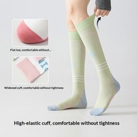 Chaussettes de compression pour femmes, sans couture, absorbant la transpiration et anti-odeurs, pour yoga, saut à la corde, fitness, athlétisme professionnel