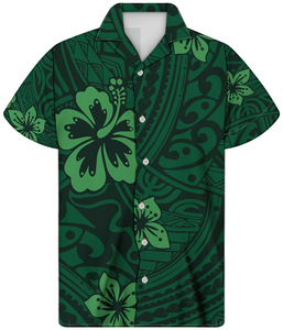 <strong>Fancy</strong> Gold Shirts for <strong>Men</strong> Polynesian Tribal Fabric <strong>Hawaiian</strong> Short Sleeve Shirt <strong>Men</strong> Summer Clothing for <strong>Men's</strong> Tropical Tops Shirt - Product Image 6
