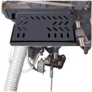 Sierra de cinta P3-28S con sistema de sujeción hidráulica, corte semiautomático, doble columna y sistema de tensión de la cuchilla - Product Image 5