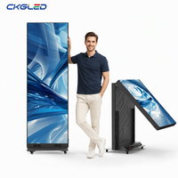 Layar Poster LED Lipat dengan Refresh Rate 3840Hz, Ukuran 640x1920mm, Video Wall LED Poster, Stok EU