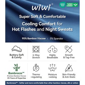 Conjunto de Pijama de Viscosa de Bambú Personalizado para Mujer, Ropa de Dormir Suave con Cuello Redondo, 2 Piezas, Tallas S-XXL - Product Image 5