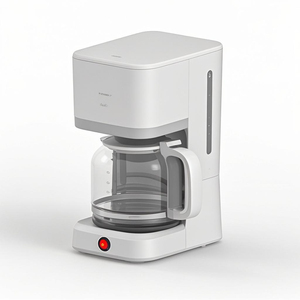 Cafetera de goteo eléctrica de acero inoxidable de vidrio de alta resistencia automática para uso doméstico para coche al aire libre Hotel RV enchufe de EE. UU. - Product Image 5