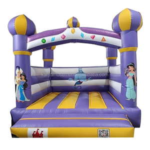 Château gonflable combiné pour enfants, produit en usine, location de château gonflable avec toboggan pour des aventures de saut - Product Image 1
