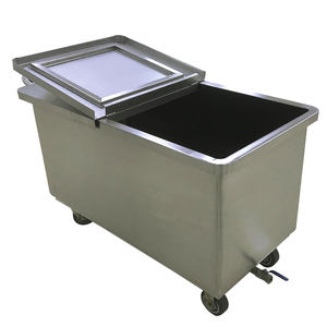 Chariot à viande en acier inoxydable 304/316 de qualité alimentaire Chariot à charrette Équipement de cuisine industriel avec quatre roues pour restaurant - Product Image 3