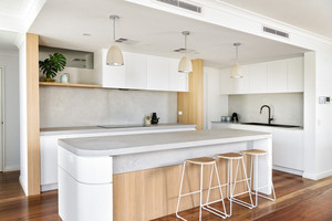 Gabinetes de Cocina Modernos Blancos con Diseño 3D y Isla, Novedad 2024 - Product Image 3