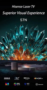 Hisense s7n Laser TV chiếu, 4K UHD 3500 ANSI Lumens thông minh rạp chiếu phim tại nhà proyector với wifi BT Imax HDR10 + đa giao diện - Product Image 2