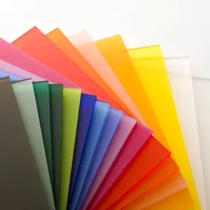 Feuille acrylique couleur coulée personnalisée pour la découpe laser et sérigraphie en soie