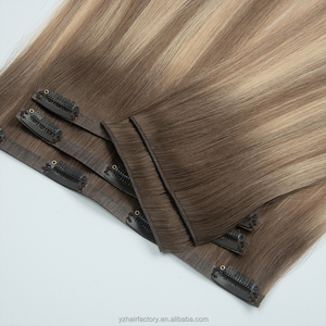 Extensiones de Cabello de Moda, Nueva Tendencia, Venta Directa de Fábrica, Clip Invisible, Personalizables, Color Balayage - Product Image 1