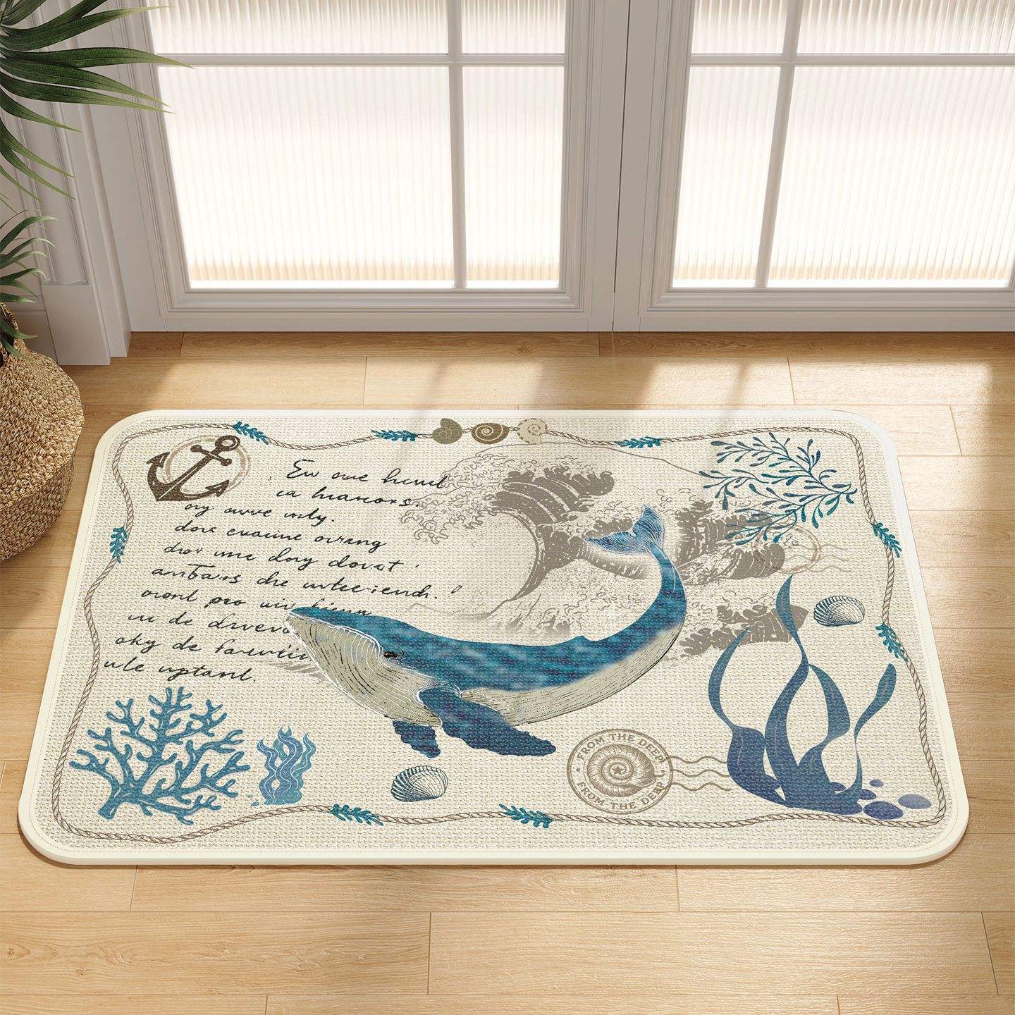 Vagues et ombres de baleines