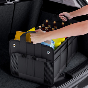 Organisateur de coffre de voiture 60L, boîte de rangement étanche avec poignée pour accessoires de voiture - Product Image 3