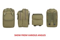 TONMO Nueva Bolsa Táctica de Cintura con Cremallera, Bolsa Molle de Oxford para Herramientas y Gadgets, 13x7x18cm, Equipo de Defensa Personal